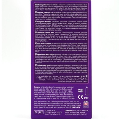 SKINS TAMANO XL PRESERVATIVOS PREMIUM PACK 16