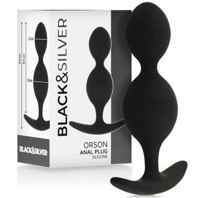 BLACKSILVER ORSON PLUG SILICONA 2 ONDAS ANALES 9 CM