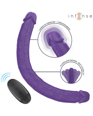 INTENSE GUNTER DILDO DOBLE VIBRADOR 40 CM MORADO CONTROL REMOTO INTENSE GUNTER DILDO DOBLE VIBRADOR 40 CM MORADO CONTROL REMOTO