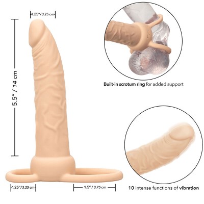 CALEXOTICS PERFORMANCE MAXX DOBLE PENETRADOR RECARGABLE PIEL CLARO