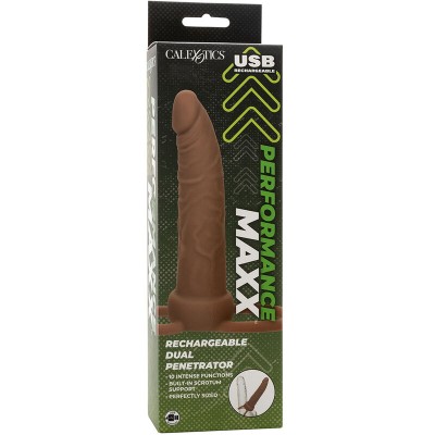 CALEXOTICS PERFORMANCE MAXX DOBLE PENETRADOR RECARGABLE PIEL MORENO