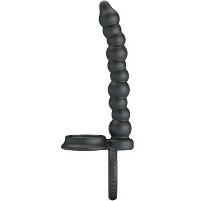 PRETTY LOVE DILLION ANILLO PENE PARA DOBLE PENETRACION NEGRO