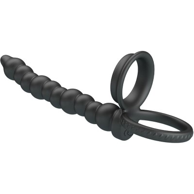 PRETTY LOVE DILLION ANILLO PENE PARA DOBLE PENETRACION NEGRO