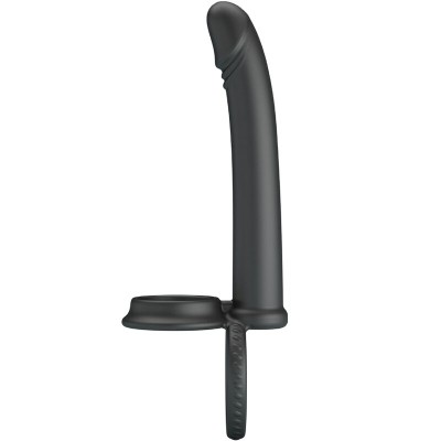 PRETTY LOVE MOSES ANILLO DOBLE PENE PARA DONLE PENETACION NEGRO