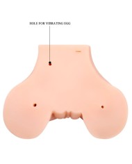 CRAZY BULL VAGINA Y ANO CON MALLA REALISTA CON VIBRACION