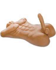 TORSO MASCULINO REALISTA XXL CON PENE DE 20 CM Y TACTO REAL FANTAFLESH