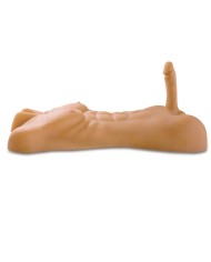 TORSO MASCULINO REALISTA XXL CON PENE DE 20 CM Y TACTO REAL FANTAFLESH