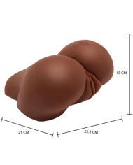 ACT BIG ASS MASTURBADOR REALISTA CON VIBRADOR MARRON