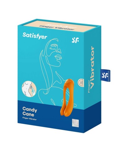 SATISFYER CANDY CANE VIBRADOR DEDO NEGRO SATISFYER CANDY CANE VIBRADOR DEDO NEGRO