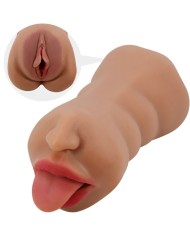 CRAZY BULL SARAH MASTURBADOR DOBLE BOCA VAGINA NATURAL