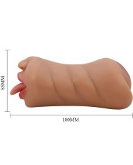 CRAZY BULL SARAH MASTURBADOR DOBLE BOCA VAGINA NATURAL