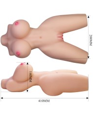 CRAZY BULL LILY TORSO FEMENINO REALISTA VAGINA Y ANAL 4 KG