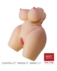 CRAZY BULL GRACE TORSO FEMENINO REALISTA VAGINA Y ANAL 75 KG