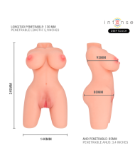 INTENSE DEEP TOUCH JESSE TORSO MASTURBADOR MULTIPOSICION DOBLE VAGINA ANO