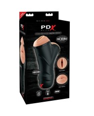 PDX ELITE MASTURBADOR MASCULINO DOBLE BOCA Y VAGINA