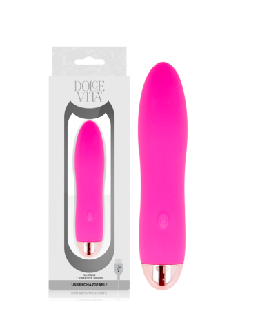 DOLCE VITA VIBRADOR RECARGABLE FOUR ROSA 7 VELOCIDADES DOLCE VITA VIBRADOR RECARGABLE FOUR ROSA 7 VELOCIDADES