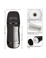 CALEXOTICS OPTIMUM POWER MASTURBADOR CON VIBRACION Y SUCCIONADOR
