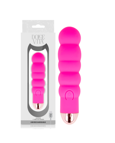 DOLCE VITA VIBRADOR RECARGABLE SIX ROSA 7 VELOCIDADES DOLCE VITA VIBRADOR RECARGABLE SIX ROSA 7 VELOCIDADES