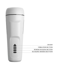 PRETTY LOVE SIENNA MASTURBADOR MASCULINO CON VIBRACION VOZ Y SUCCION