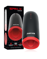 JAMYJOB SPIN X MASTURBADOR CON ROTACION Y FUNCION CALOR