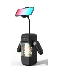 GAME CUP MASTURBADOR MASCULINO CON VIBRACION Y FUNCION CALOR CON SOPORTE PARA MOVILES NEGRO