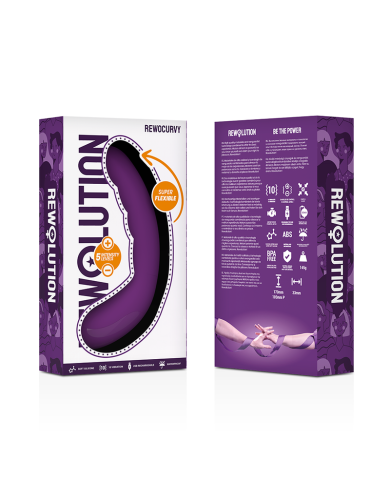 REWOLUTION REWOCURVY VIBRADOR FLEXIBLE RECARGABLE REWOLUTION REWOCURVY VIBRADOR FLEXIBLE RECARGABLE