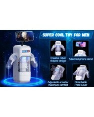 GAME CUP MASTURBADOR MASCULINO CON VIBRACION Y FUNCION CALOR CON SOPORTE PARA MOVILES NEGRO