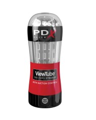 PDX ELITE MASTURBADOR STROKER VIEWTUBE CONTROL SUCCIONADOR TRANSPARENTE