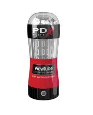 PDX ELITE MASTURBADOR STROKER VIEWTUBE CONTROL SUCCIONADOR TRANSPARENTE