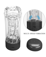 PRETTY LOVE TAMARA MASTURBADOR MASCULINO VIBRADOR MULTIVELOCIDAD NEGRO