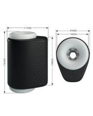PRETTY LOVE DJ GIRL MASTURBADOR MASCULINO CON VIBRACION 5 CONFIGURACIONES NEGRO