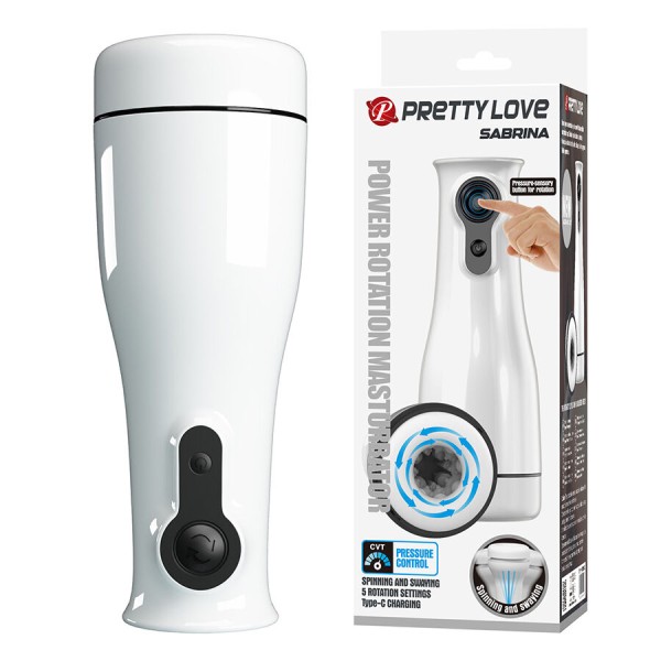 PRETTY LOVE SABRINA MASTURBADOR MASCULINO CON ROTACION Y BALANCEO