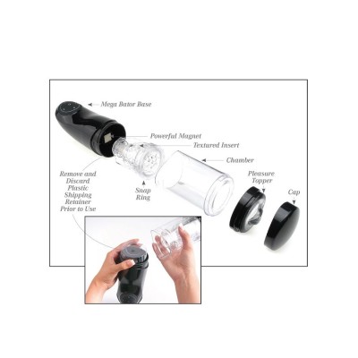 Mega Bator Vibrador y Rotatorio Masturbador Masculino Automatico Recargable
