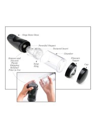 Mega Bator Vibrador y Rotatorio Masturbador Masculino Automatico Recargable
