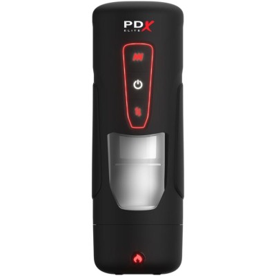 PDX ELITE MILK ME HOTTER MASTURBADOR AUTOMATICO CON THRUSTING Y VIBRACION EFECTO CALOR