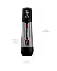 PDX ELITE VIEWTUBE MAX VIEW MASTURNADOR AUTOMATICO CON SUCCION TRANSPARENTE