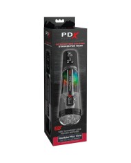 PDX ELITE VIEWTUBE MAX VIEW MASTURNADOR AUTOMATICO CON SUCCION TRANSPARENTE
