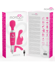 MORESSA ODILON WAND POTENTE MOTOR MAS DOS CABEZALES PREMIUM SILICONE RECARGABLE