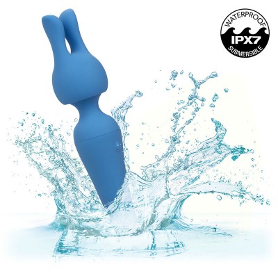 CALEXOTICS COUTURE KIT VIBRADOR WAND 10 VIBRACIONES AZUL