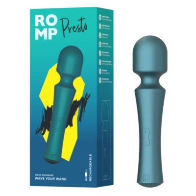 ROMP PRESTO MINI WAND VIBRADOR CABEZAL FLEXIBLE VERDE