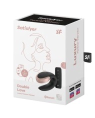 SATISFYER APP DOUBLE LOVE VIBRADOR PAREJAS LUXURY NEGRO