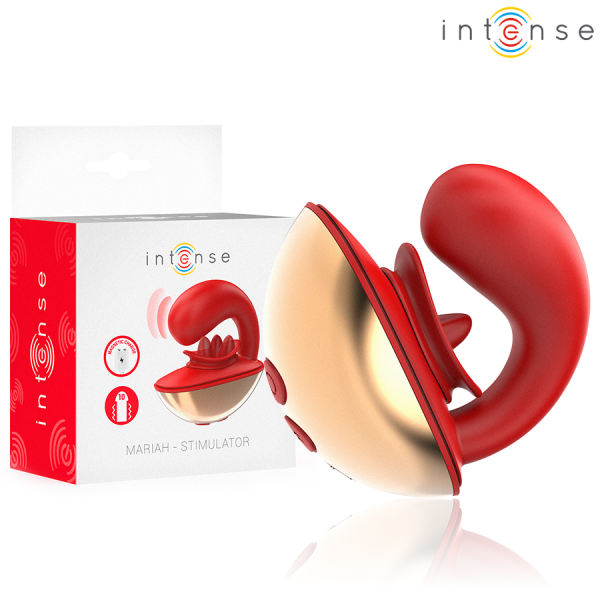 INTENSE MARIAH VIBRADOR ESTIMULADOR EN FORMA DE U 10 VIBRACIONES ROJO