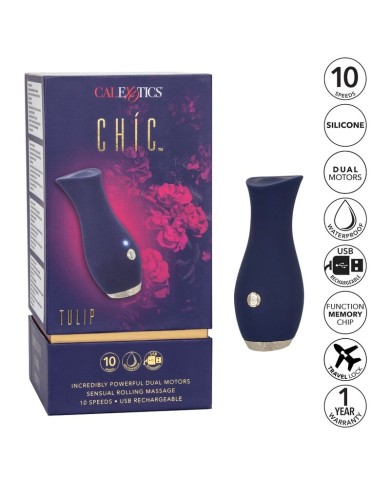CALEXOTICS CHIC TULIP MASAJEADOR AZUL CALEXOTICS CHIC TULIP MASAJEADOR AZUL