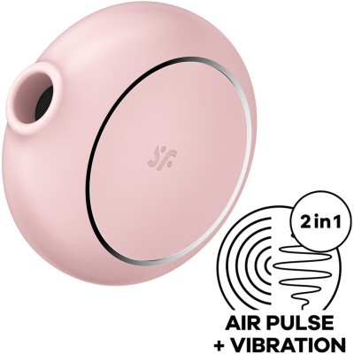 SATISFYER PRO TO GO 3 ESTIMULADOR Y VIBRADOR DOBLE ROSA