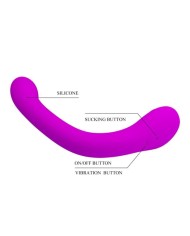 PRETTY LOVE ALEX VIBRADOR Y SUCCIONADOR DE CLITORIS LILA
