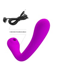 PRETTY LOVE ALEX VIBRADOR Y SUCCIONADOR DE CLITORIS LILA