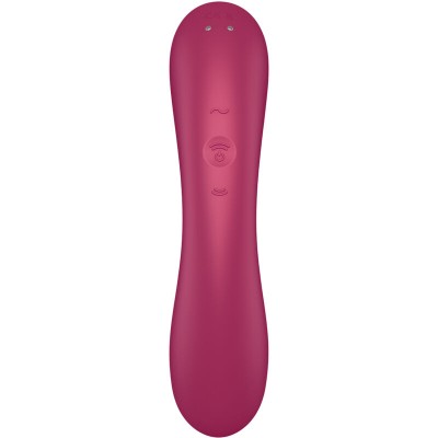 SATISFYER CURVE TRINITY 1 AIR PULSE VIBRATION ROJO