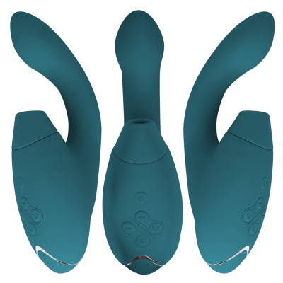 WOMANIZER DUO 2 ESTIMULADOR AZUL PETROLEO