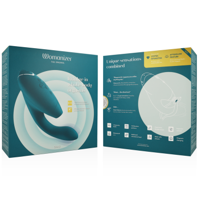 WOMANIZER DUO 2 ESTIMULADOR AZUL PETROLEO