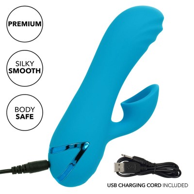 CALEXOTICS SUNSET BEACH SEDUCER VIBRADOR Y ESTIMULADOR 10 FUNCIONES AZUL